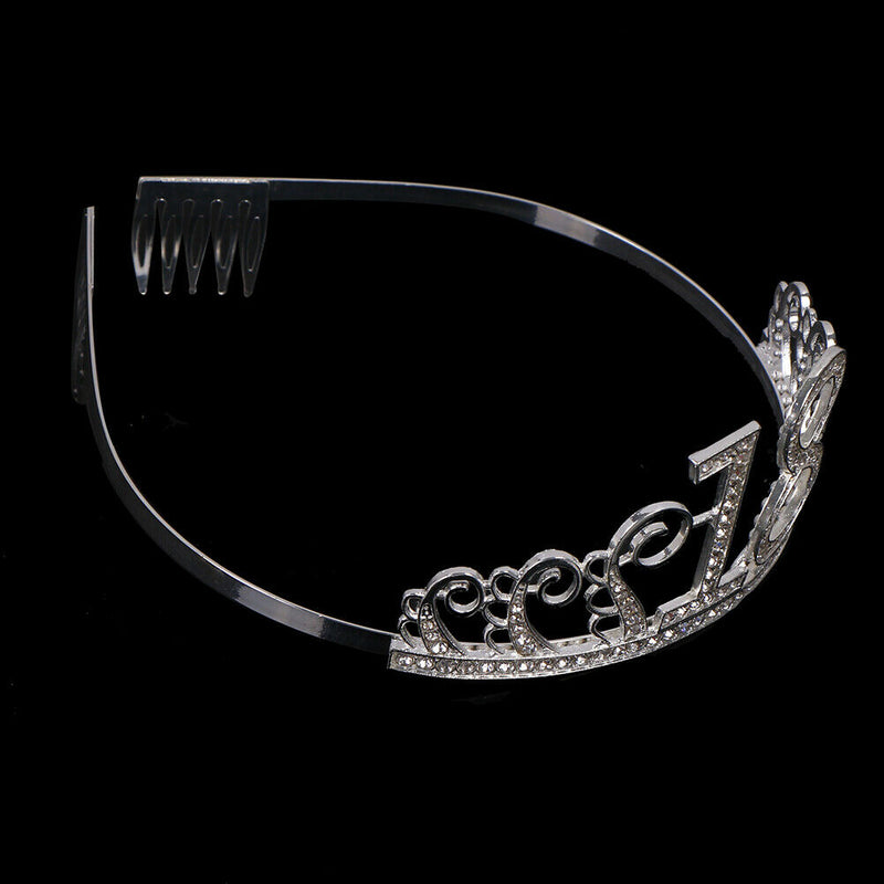 18Years Old Birthday Crown Crystal Hairband Girl Tiara Princess Head Accesso Kw