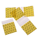 100X OPP Bags Tea Leaf Pouch storage bags Smile yellow pattern Sealed Bags OZ