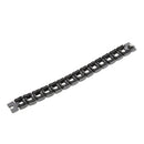 Rubber Stainless Steel Mens Bracelet Bangle Link 0.75" HOT