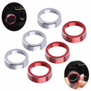 3 Red Style Anodized Aluminum AC Control Ring Knob Cover fit for VW Golf GTI MK7