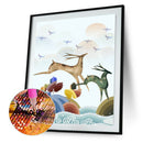 5D DIY Full Drill Diamond Painting Deer Cross Stitch Embroidery Gift (H062)