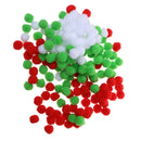 200x Christmas Fluffy Felt Balls Pom Pom Crafting DIY Christmas Decoration