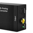 Optical Coaxial Digital  To Analog Audio Converter Adapter RCA L / R