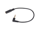 3.5mm 3pole Audio Stereo Male To Female 90Degree Right Angled Extension Cable TO