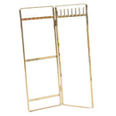 Double Panel Jewelry Display Rack Hanging Earrings Stand Jewelry Organizer A2Q3