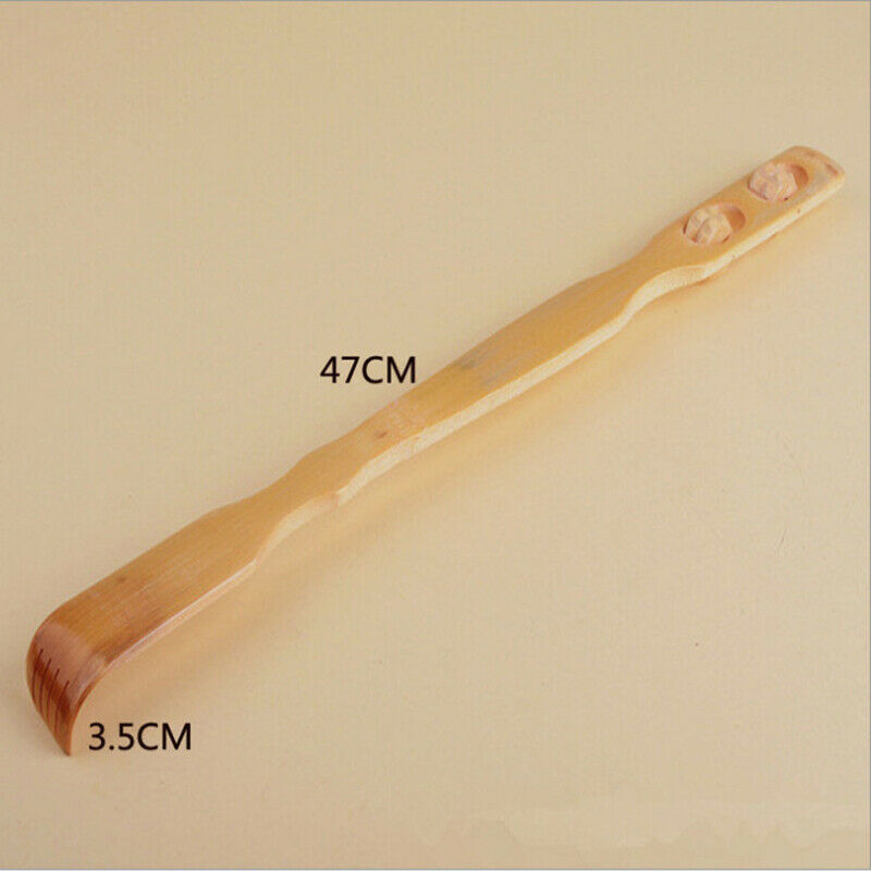 2Pcs 47CM Bamboo Body Itch Back Scratcher Stick Scratching Aid Massage Roller
