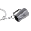 Metal Keychain Ring Coffee Accessories Frothing Jug Design Keyring Gifts