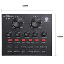 V8 Audio External USB Headset Microphone Mic Webcast Live Sound Card Fr Phone PC