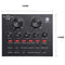 V8 Audio External USB Headset Microphone Mic Webcast Live Sound Card Fr Phone PC