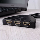 3 Port 1080P HDMI Auto Switch Splitter Switch Hub Box Cable for DVD HDTV PS4