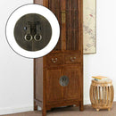 Chinese Furniture Brass Hardware Latch Cabinet Face Copper Door Pull Handle T4B9