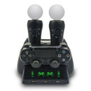 4-In-1 Charger For Ps4/Ps Move/Ps Vr Handle Charger