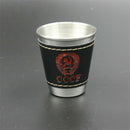1X(4Pcs/Lot 70Ml Travel Cups Set Metal Cups For Wine Beer Whiskey Mugs Outd
