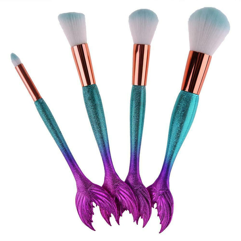 4pcs Professional Foundation Powder Eyeshadow Face Brush Makeup Brushes Set
