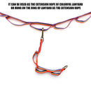 Outdoor Camp Hiking Multipurpose Colorful Tent Hanging Lanyard with Buckle A