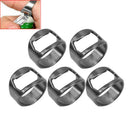 5x Stainless Steel Finger Ring Bottle Caps Opener Beer Bar Tools 1.6cm HOT