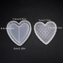 Heart-shaped Cut Section Mold DIY Crystal Epoxy Storage Box Mould Jewelry CSEAU