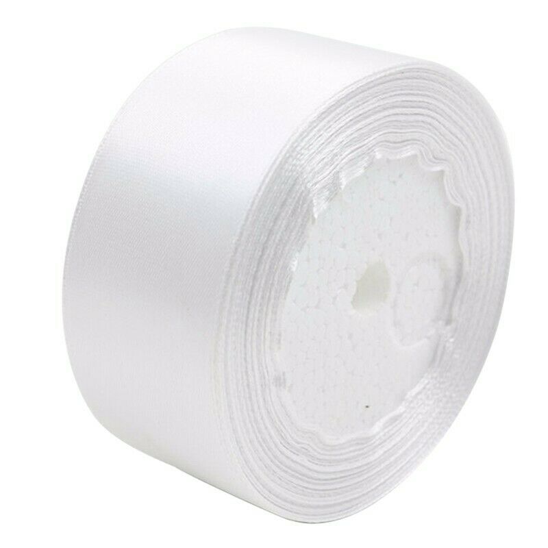1 roll 40mm 22 Meters silk satin ribbon for wedding party(white) M1J1