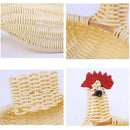 Creative Fruit Handmade Rattan Woven Living Room Fruit Plate Bread Dried Fr F8G6