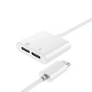 Headphone Splitter Dual Type C Audio Adapter Aux Call Fast 2 In 1 Accessories