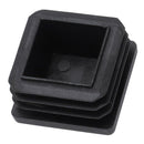 Plastic Square Blanking End Caps Tubing Tube Inserts 30mm x 30mm 4 Pcs Z2Q1