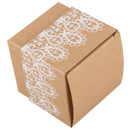 50 Kraft Paper Candy Box with white lace design wedding souvenirs wedding p X8A4