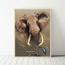 5D DIY Full Drill Diamond Painting Elephant Cross Stitch Embroidery Mosaic