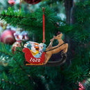 1pcs Elk sleigh pendant DIY Christmas Tree Ornaments Retro Decor O9P4 M3U0