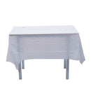 Plastic Tablecloth, white 137CM X 183CM