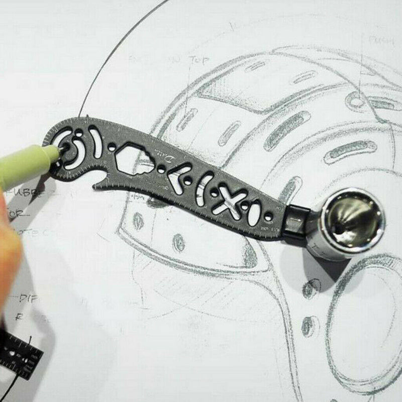 Versatile Drawing Tool Ruler Mini Compass For Designers Artists Architects