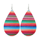 Creative Women Multicolor Oval Dangle Hook Geometric Drop Earrings Jewelry A