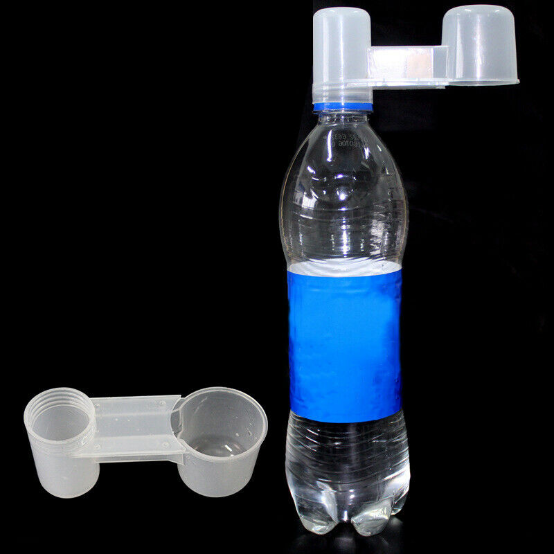 Plastic Pet Bird Drinker Feeder Water Bottle Cup For Chicken PigeonFD