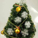 AU!90PCS 11cm White Snowflakes Decorations Christmas Tree Party Charms Ornaments