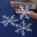 30PCS 11cm White Snowflakes Decorations Christmas Tree Party Charms Ornaments
