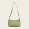 Women Solid Evening Clutch Shoulder Handbags PU Leather Totes Bags (Green)