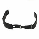 18 CM Steel Bracelet for Watch Black with Loop Anse 20MM