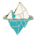 Enamel Blue Snow Mountain Brooch Pin Shirt Collar Pin Women Badge Jewelry G OZ