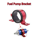 Red External Fuel Pump Filter Mounting Bracket Holder For Walbro Sytec & Bosch