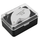 6pcs 40x 25mm Magnifying Glass Jeweler Eye Loupe Magnifier With LED Light C