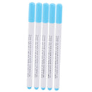 5x Water Soluble Pens Water Erasable Pens Fabric Marker Vanishing Pen Blue