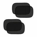Black 4x Car Rear Side Window Sun Shade Static Cling Visor Screen Shie AFQ