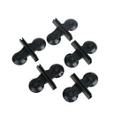 5x Black Plastic Divider Sheet Holder Suction Cups for Aquarium Fish Tank