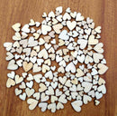 100pcs Rustic Wooden Love Heart Wedding Table Scatter Decoration Crafts LJ