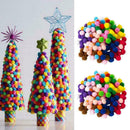 2000Pcs 8mm DIY Mini Soft Fluffy Mixed Color Poms Ball forkids Pompoms H3F7