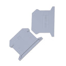 10PCS D-UK2.5 END PLATE Din Rail Uneiversal screw type Terminal Block B Ew