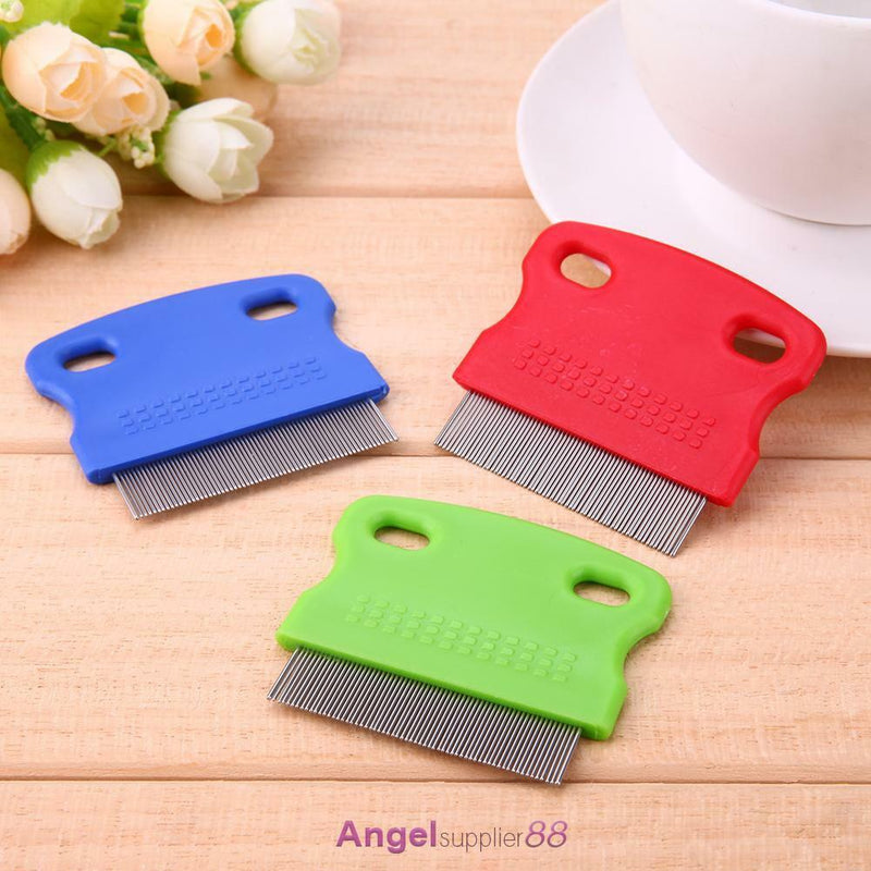 3pcs Pet Hair Flea Removal Comb Stainless Steel Teeth Hair Brush Grooming