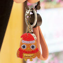 4pcs DIY Full Drill Special Shaped Diamond Painting Cute Animal Key Chain