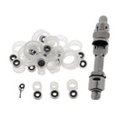 23pcs 23 Size Silicone Fishing Rod Guides Eye Rings and Reel Seat Repair Kit
