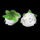 50 pcs 3cm Corolla Flower Head Artificial Rose House Wedding Decoration (Wh