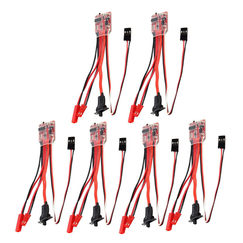 6pcs 20A Dual Way Brush ESC for RC Truck Tank Car Models Parts Accessories